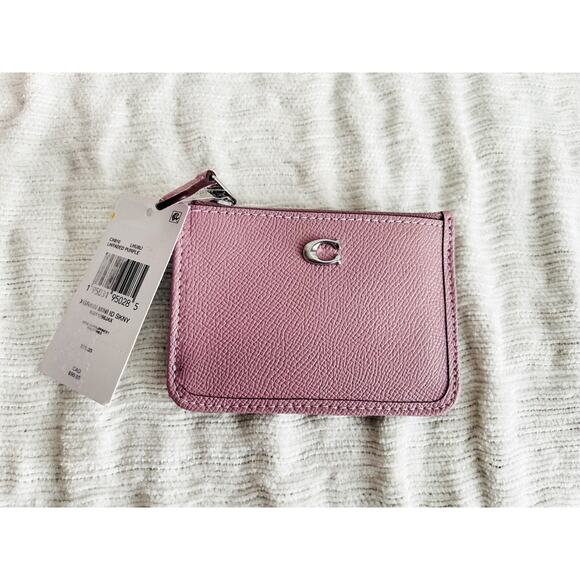 NWT COACH Taylor Faded Purple Pebbled Leather Tote & Matching Card Wallet - Picture 10 of 12